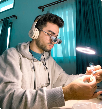 Dentist at work